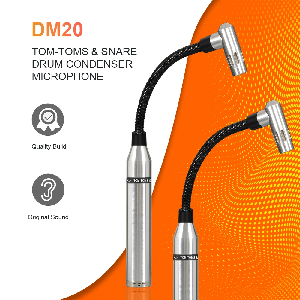 Высококачественный всеконденсаторный барабанный микрофон 7 комплектов