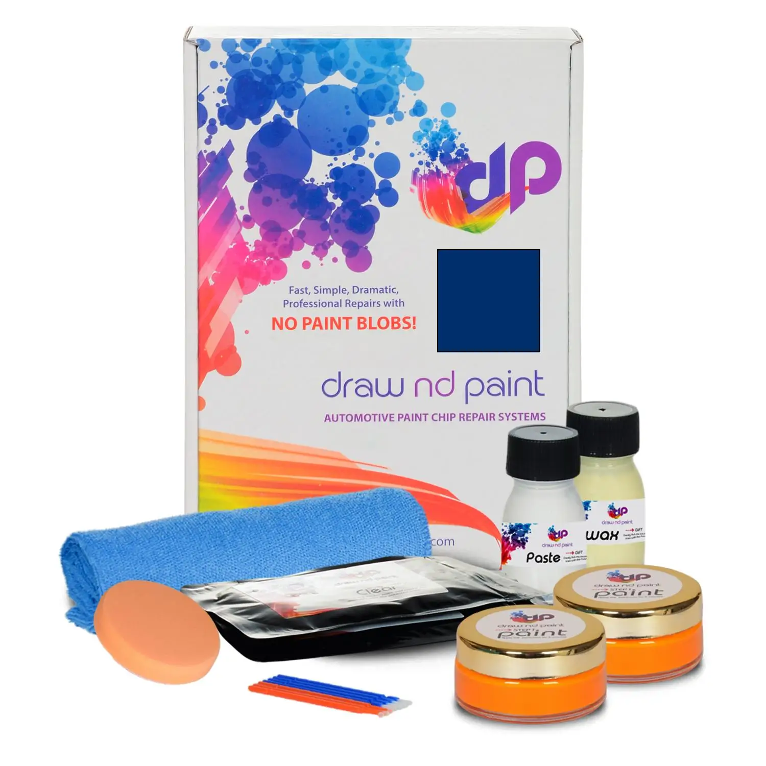 

DrawndPaint compatible with Ford America Automotive Touch Up Paint - GRABBER BLUE - CI - Preffered Care