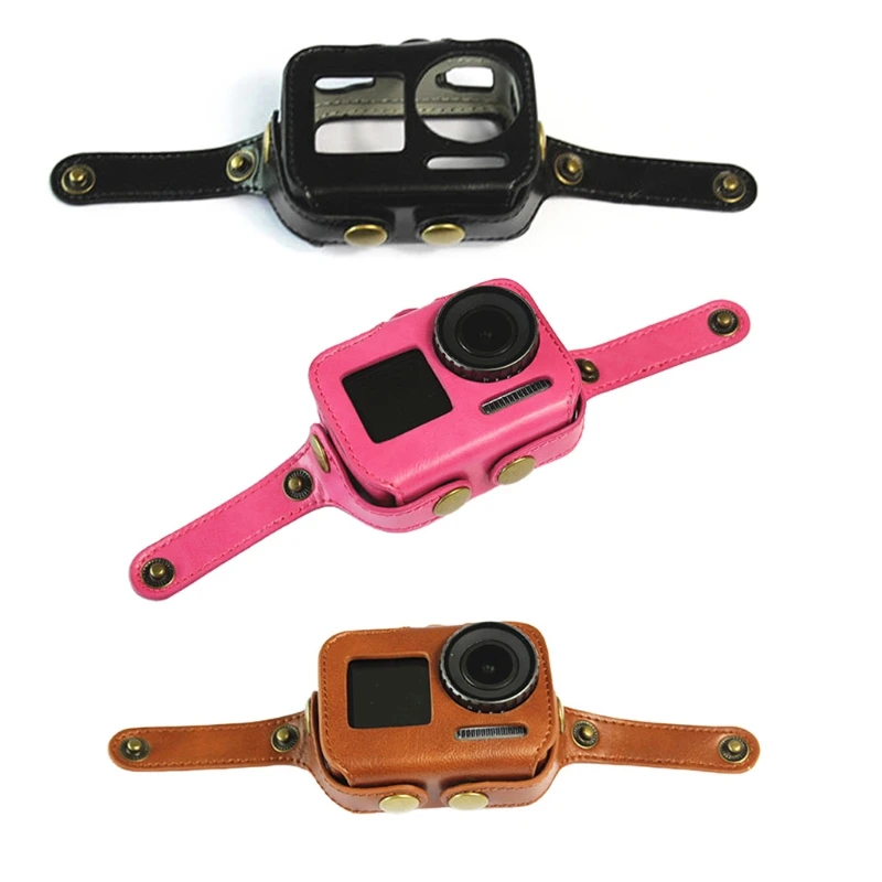 

PU Leather Protective Action Camera Frame Mount for CASE for D-JI Osmo-Action