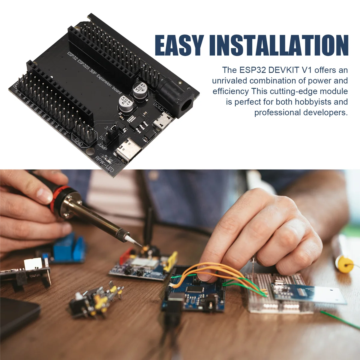 ESP32 DEVKIT V1 панель питания 30P плата ESP32S макетная расширения