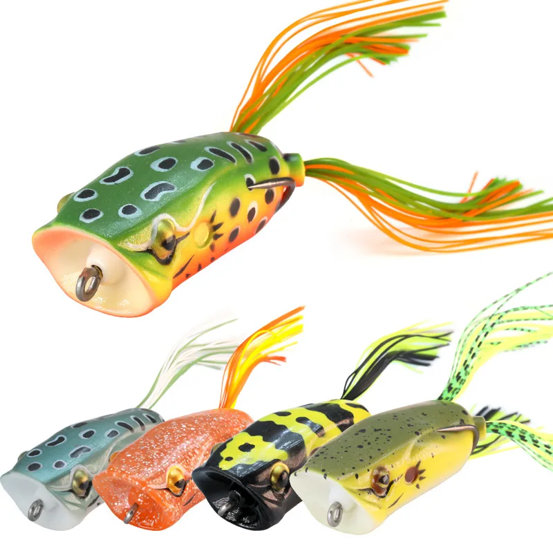 Fishing Lure Big Mouth Frog 6cm 16g Modify Frogs Artificial Lure Soft Bait Tractor Popper Catch Snakeheafd Fish Bass