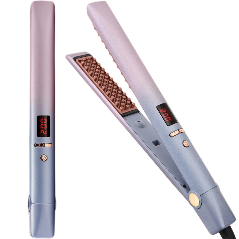 Modelador de Cabelo Mini Flutuante Splint Friso Cerâmica Íon Negativo Curling Ferros Milho Perm Macio Cabelo Ferramentas Estilo Digital Novo 3d