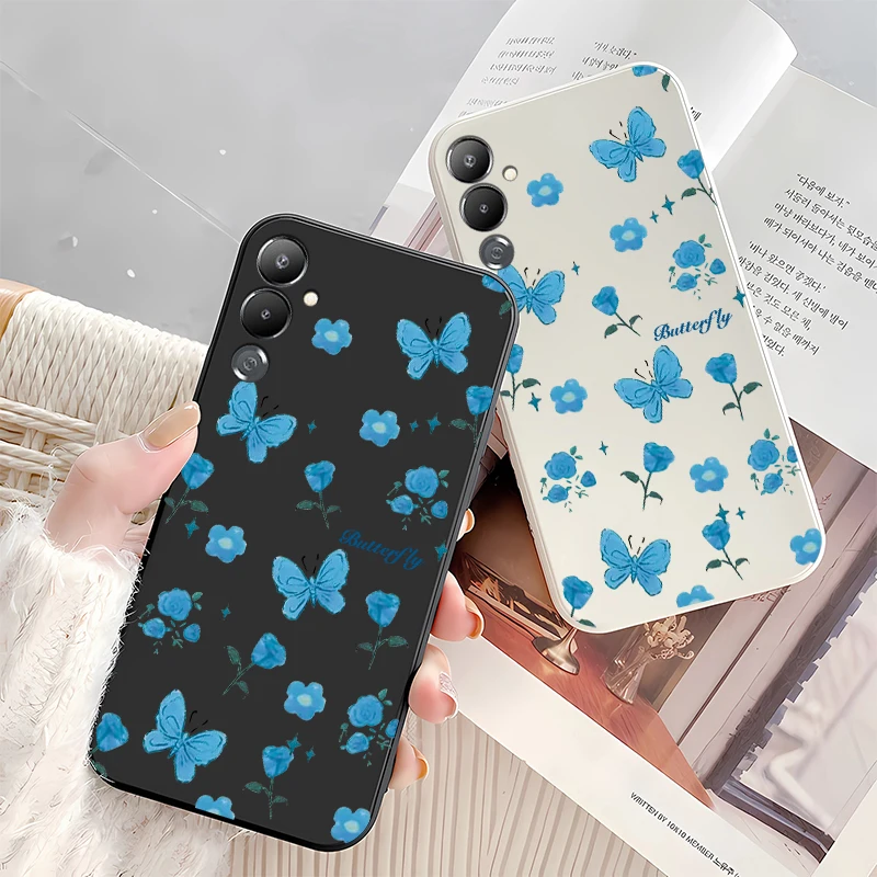 Фото Силиконовый чехол из TPU для Infinix Tecno Camon 50 Ultra 40 Premier 30S Pova 7 Slim 6 Neo Pouvoir 4 Pro с цветами и бабочками №3