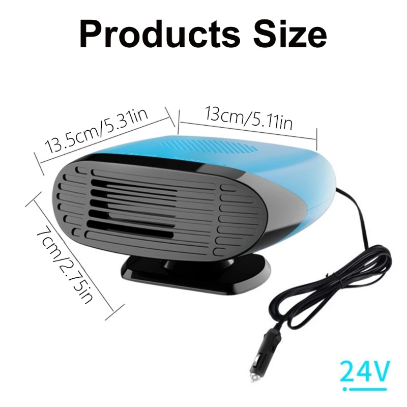 Обогреватель лобового стекла автомобиля ABS быстрый нагрев холодный воздуходувка