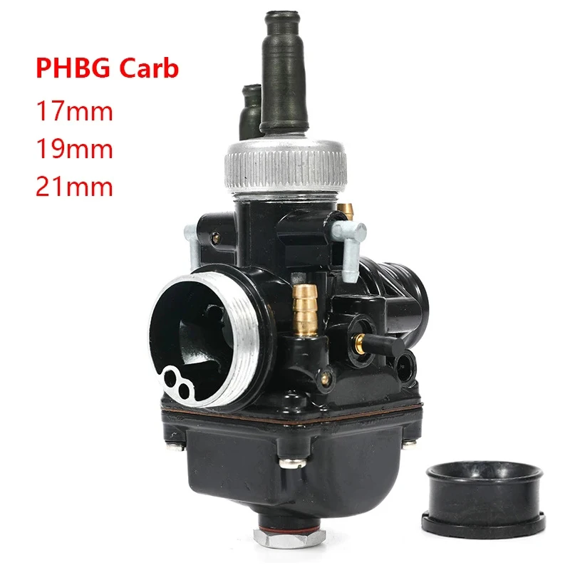 

Motorcycle PHBG 17mm 19mm 21mm Carburetor Moped Scooter 2T Stroke for Dellorto PHBG Racing JOG50 JOG90 BWS100 RG50 DIO50-90