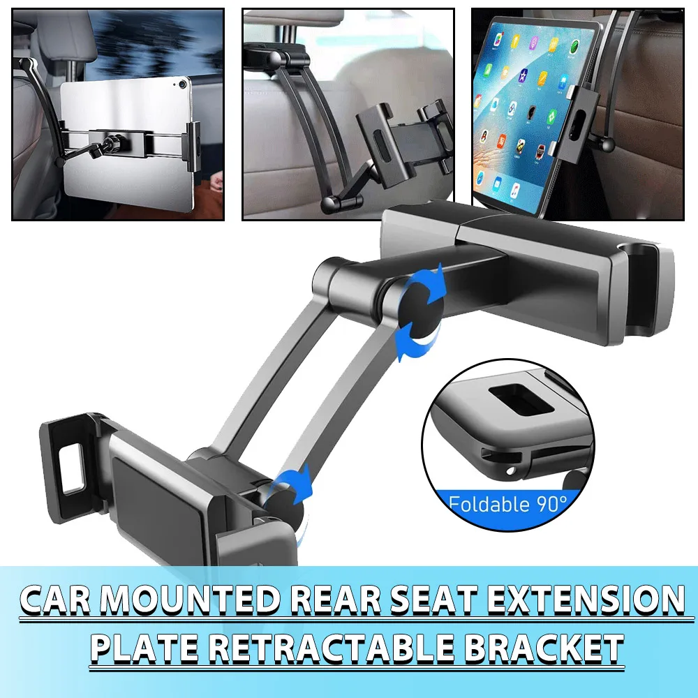 

Подставка для телефона на подголовник автомобильного сиденья, растягивающаяся Подставка для планшета, кронштейн для регулировки заднего сиденья для Ipad, 2020