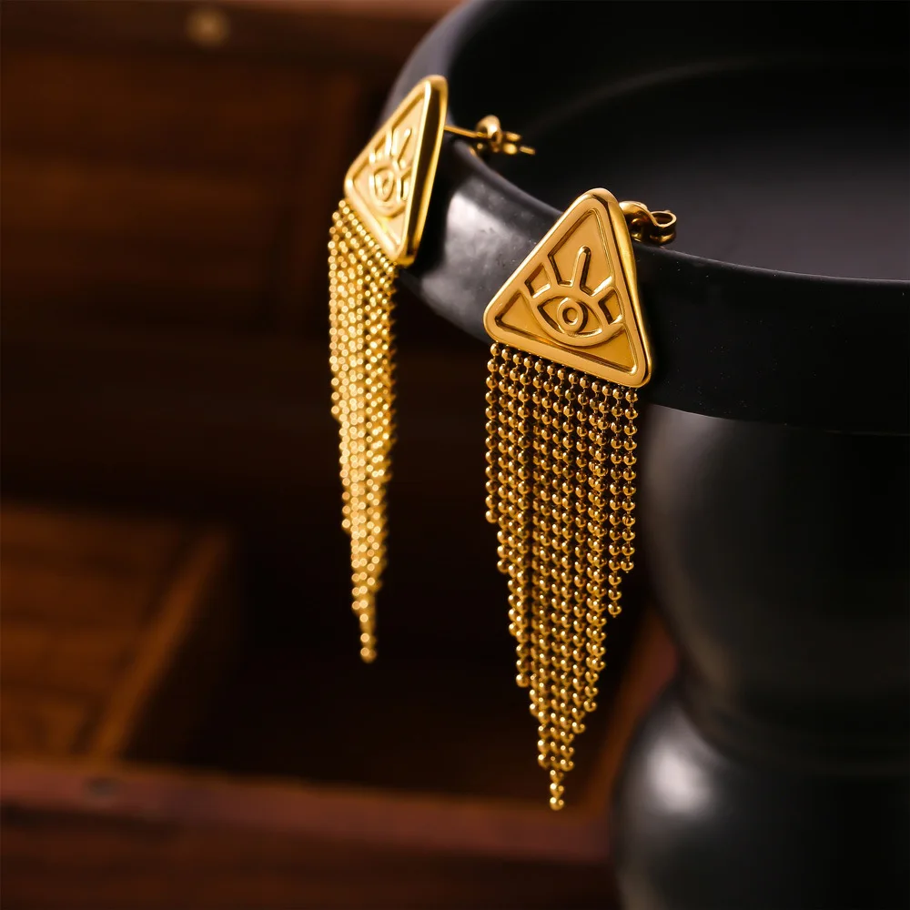 Европейские и американские ретро Роскошные Крупные серьги с кисточками