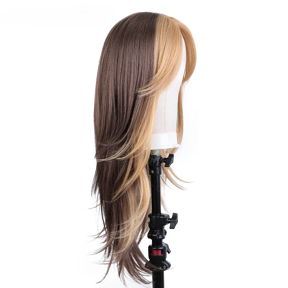 Синтетический кружевной передний парик для чернокожих женщин 26 дюймов прямой