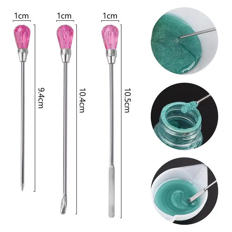 Набор инструментов из эпоксидной смолы Силиконовые измерительные чашки палка