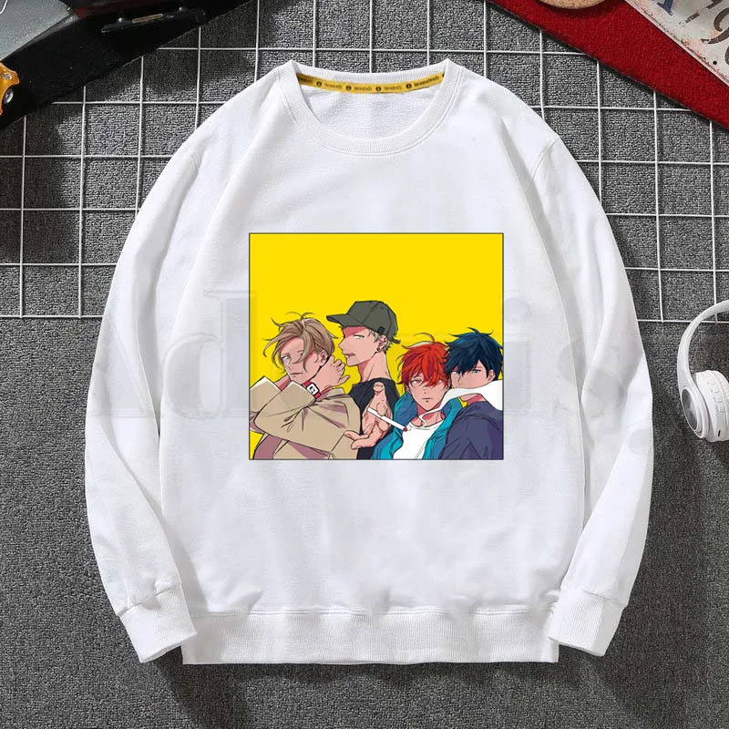 

Yaoi Bl Given Yaoi Given Anime Manga Music Fashion Hoodies Sweatshirt Print Trend Mens Clothes Hip-Hop Male Crewneck Hoodies Men