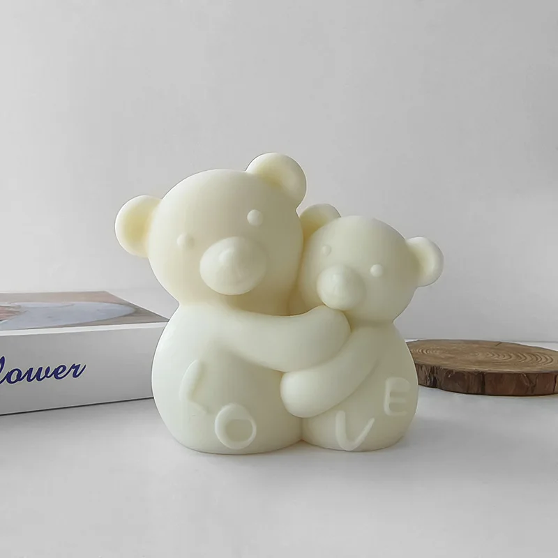 3D силиконовая форма подарок на день Святого Валентина пластырь в виде медведей