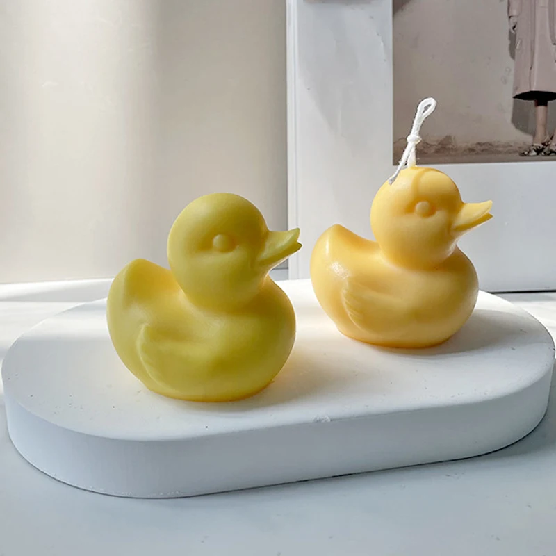 

3D Animal Duck Candle Silicone Mold DIY Duck Crystal Epoxy Resin Mould Animal Candle Making Tools Handmade Soap Ice Cream Molds