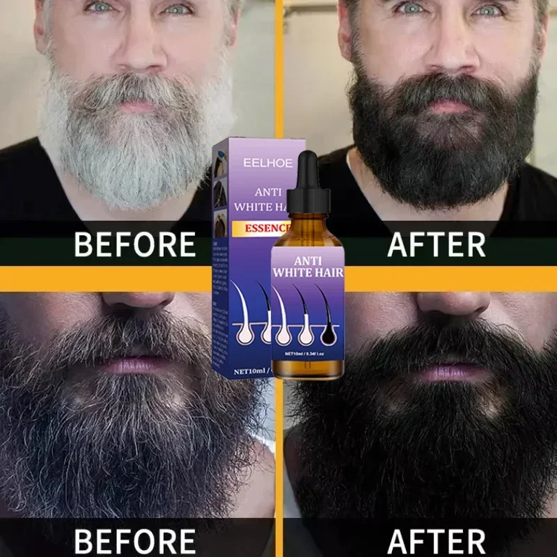 Натуральная сыворотка с эссенцией против седых волос без аллергии для средство
