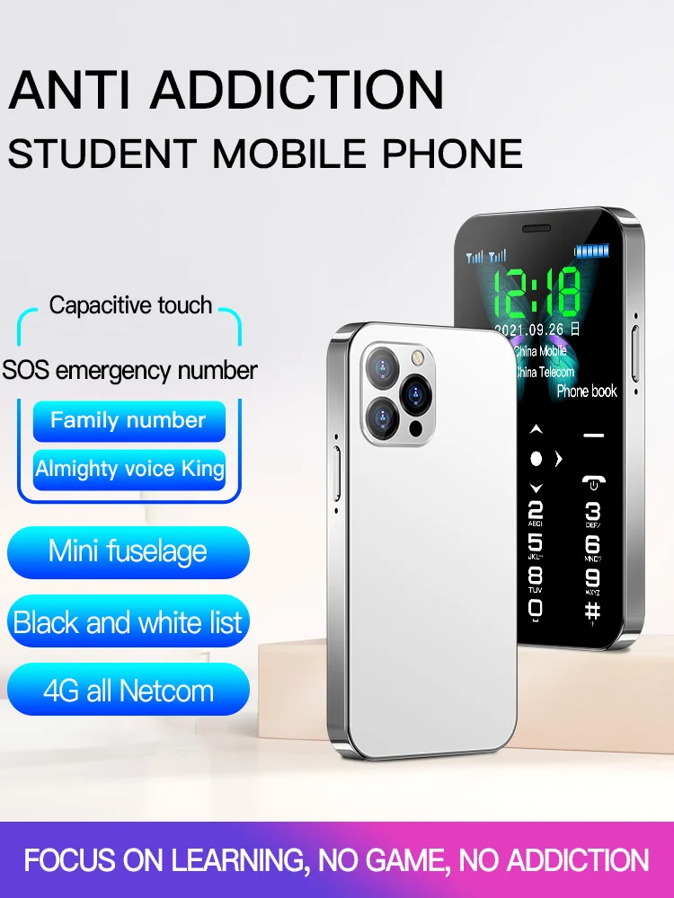 Original SOYES D13 4G LTE Mini Mobile Phone 900mAh Type-C Input With Camera SOS Dual SIM 1.77