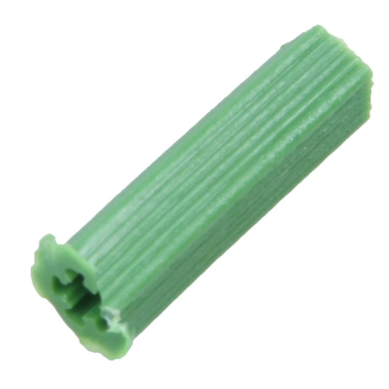 500 Pcs Green Masonry Screw Fixing Wall Anchor Plugs 6mm x 27mm Retail | Anchors