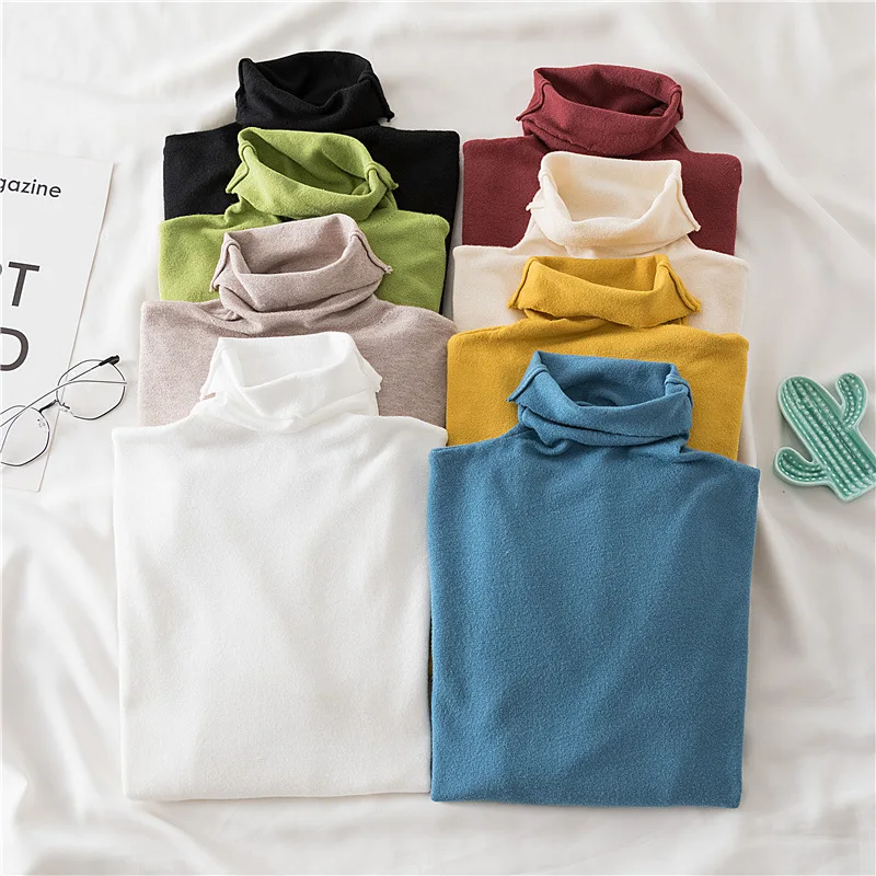 

Пуловер женский зимний однотонный на пуговицах, с отложным воротником