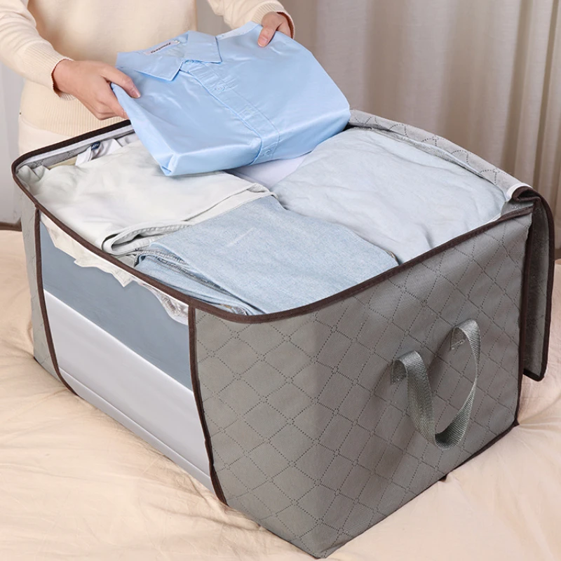 

Storage Box Quilt Storage Bag Moving Packing Bag Clothes Books Toys Sundries Sorting Bag Clothing Luggage Bag Nonwoven Container