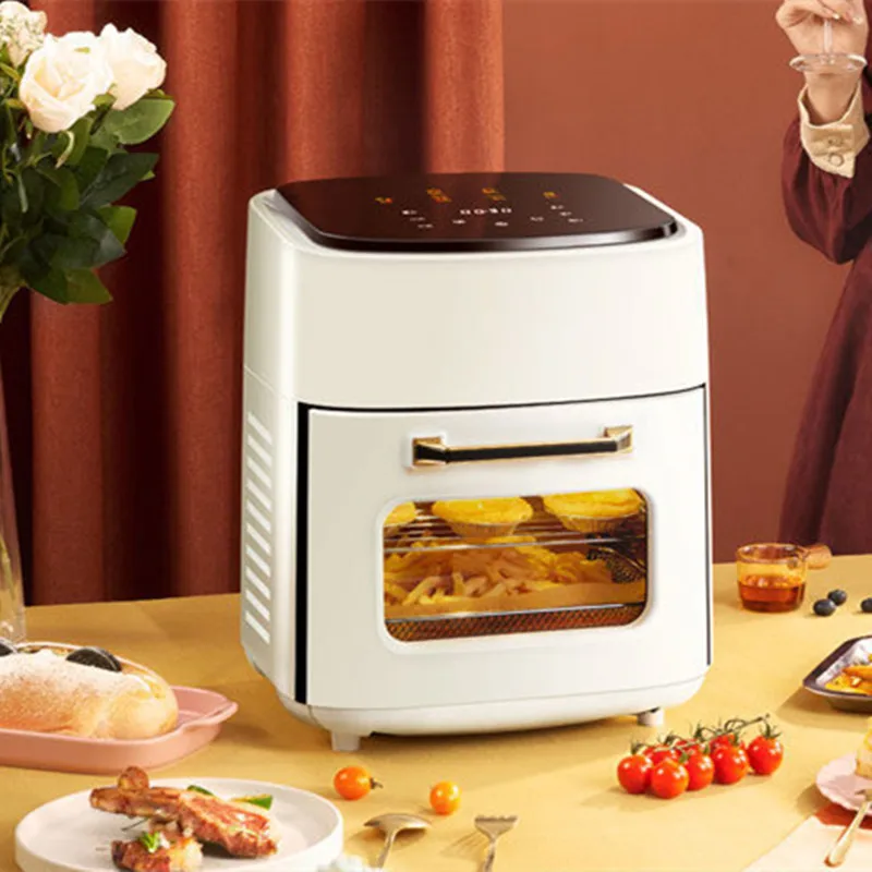 15L Intelligent Air Fryer Large Capacity Multi-function New Perspective Window Visual Electric Oven Air Fryer 2022