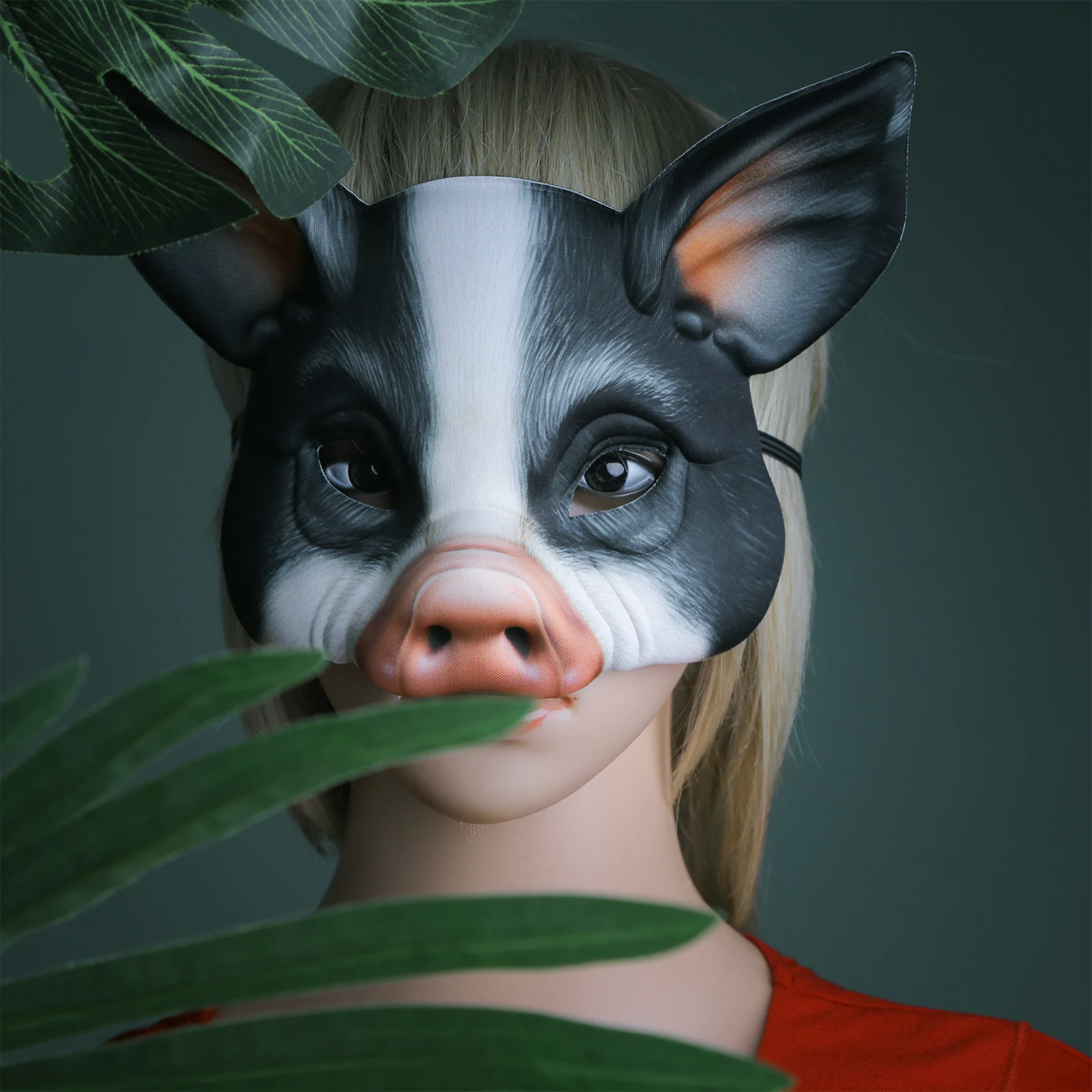 3D Тигр свинка животное Половина лица фотосессия фестиваль Маскарад