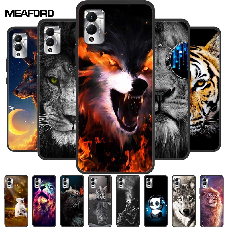 for infinix hot 12 play case hot12 lion wolf slim silicone soft phone case for infinix hot 12 back cover case hot12 12play funda free global shipping