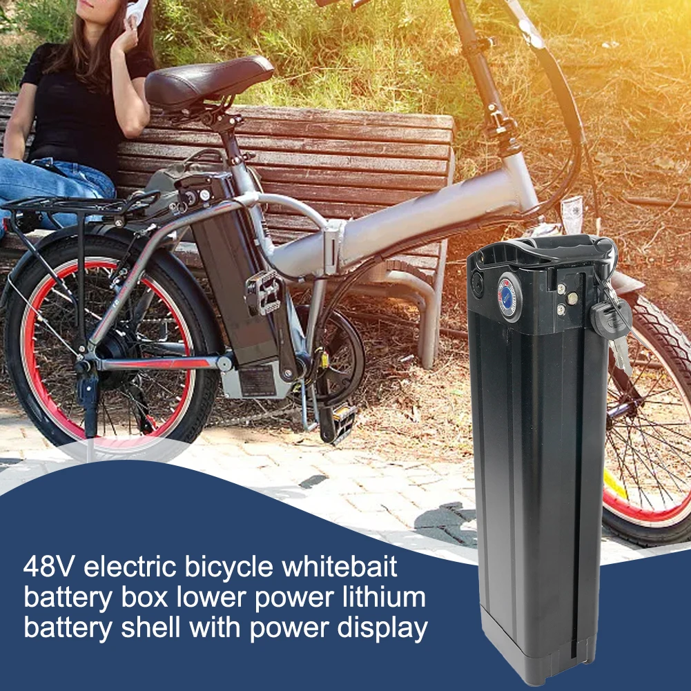 

Durable High Quality Outdoor Battery Box Case Battery 1865 Lithium Bicycle Parts Replacement Accessories Black