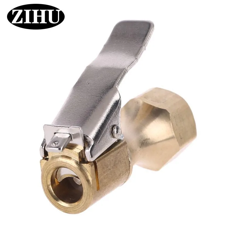 

ZIHU Tire Quick Inflation Chuck Reinforced Quick Inflation Car Tire Pressure Inflator Chuck 1/4" Heavy Duty Tire Pneumatic Chuck