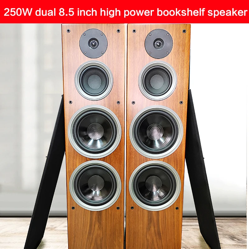 

250W Home 8-inch High-power Three-way Speaker Floor Speaker Home Theater HiFi Fever Audio Passive Front Audio High Fidelity