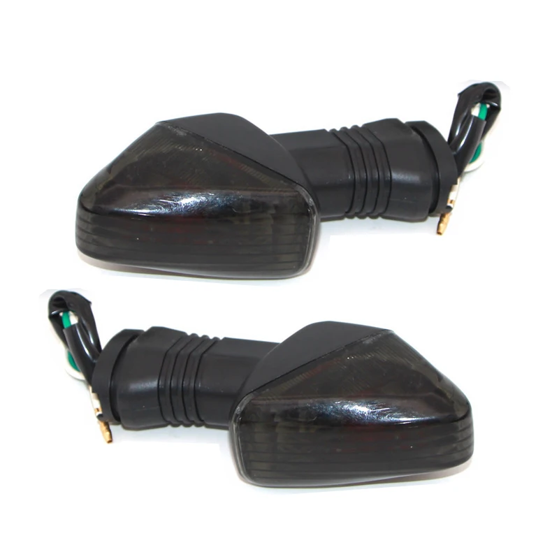 

2 шт., указатели поворота с черными линзами для KAWASAKI NINJA ZX-6R KLE500 KLE650 KLR650 Z750S