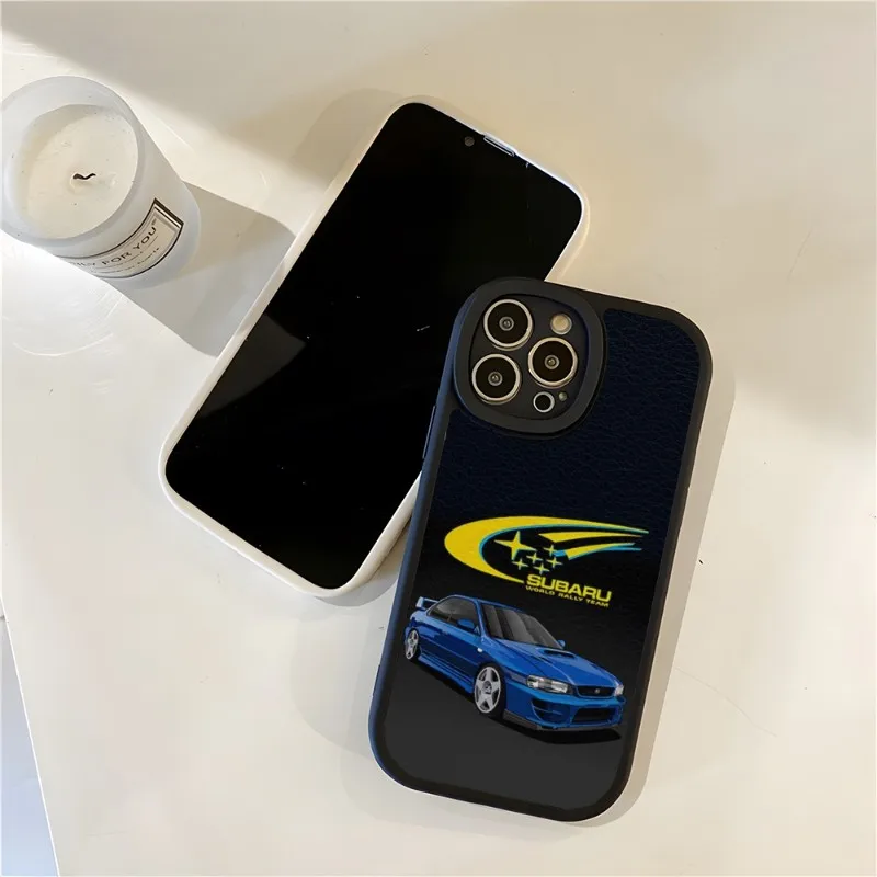 

JDM Subaru WRX Sti Logo Phone Case Lambskin For Apple Iphone 14 Pro Max11 13 12 Mini X Xr Xs 7 8 Puls Se Silicone Back Cover