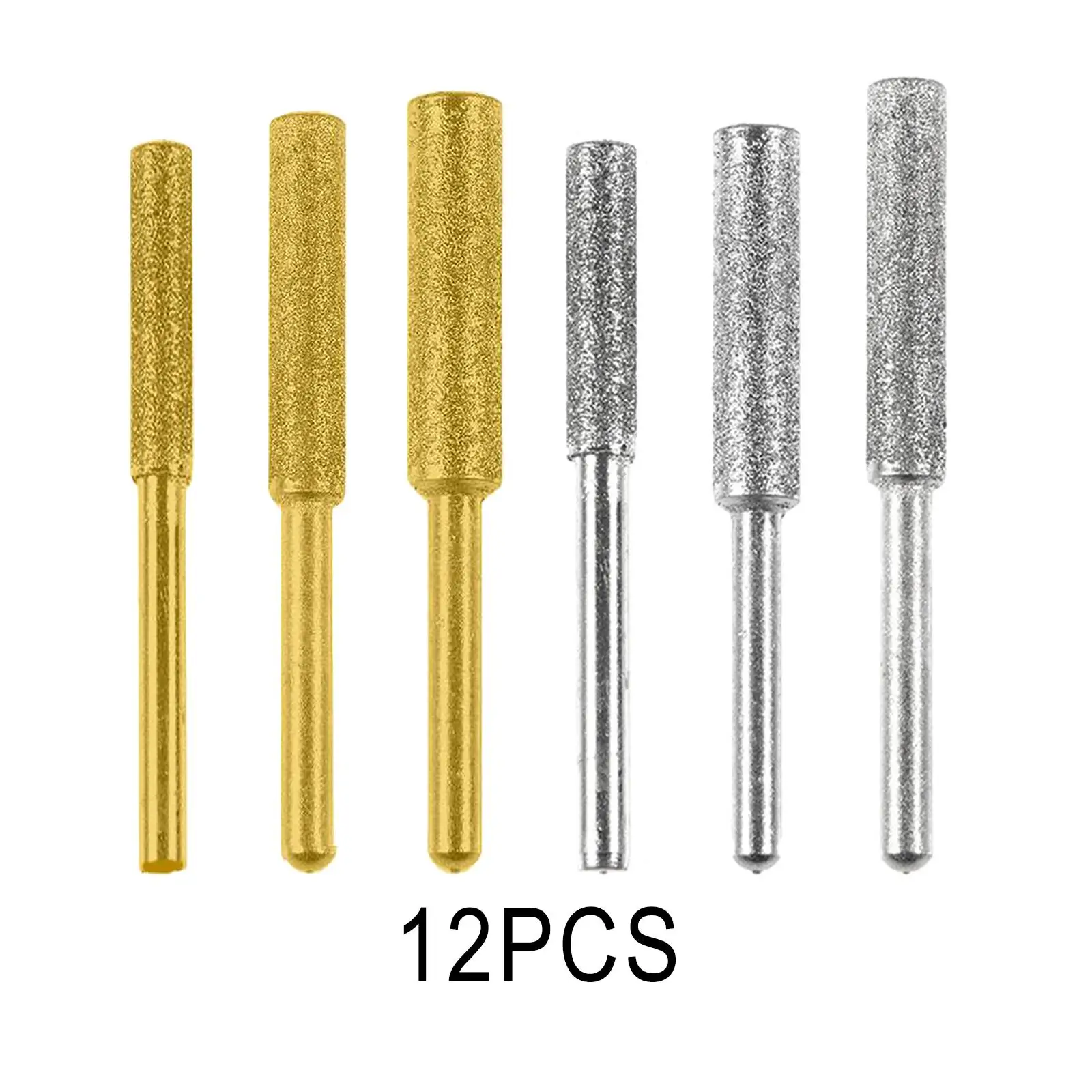 

12x Diamond Chainsaw Sharpener Bits Grinder Chain Grinding Bits Polishing Grinding Saw Drill Bits Chainsaw Sharpening Kit