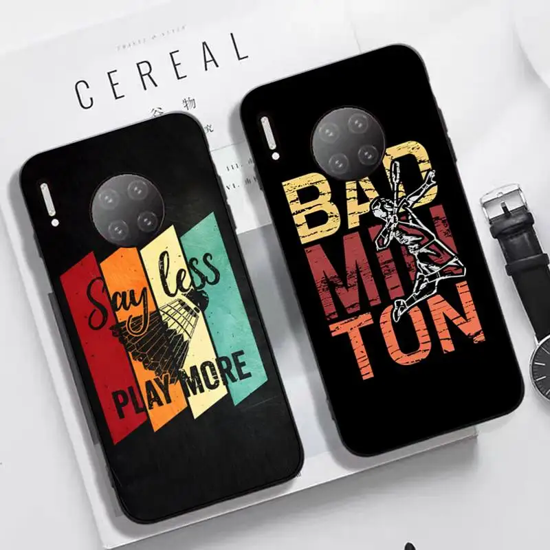 

Badminton Sport Phone Case For Huawei Nova 3I 3E mate20lite 20Pro 10lite Luxury funda case