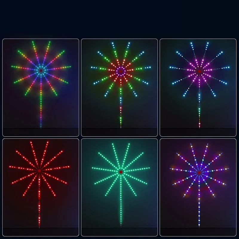 RGB IC умный светодиодный фейерверк USB 5 В декоративная лампа с app музыкой bluetooth