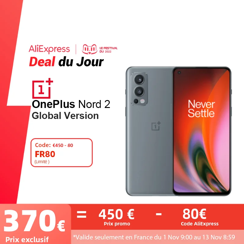 Cena Wersja Globalna OnePlus Nord 2 5G Smartphone 8GB + 128GB/12GB + 256GB Kamera 50MP MTk Dimensity 1200-AI Warp Charge 65 NFC AMOLED Kup Wersja Globalna OnePlus Nord 2 5G Smartphone 8GB + 128GB/12GB + 256GB Kamera 50MP MTk Dimensity 1200-AI Warp Charge 65 NFC AMOLED