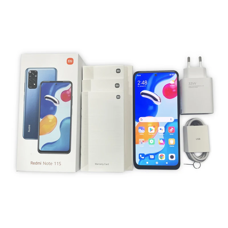 Глобальное издание &quotчумиза красная рис Note 11S смартфон 64GB / 128GB Helio G96 VIII ядерная 33 W