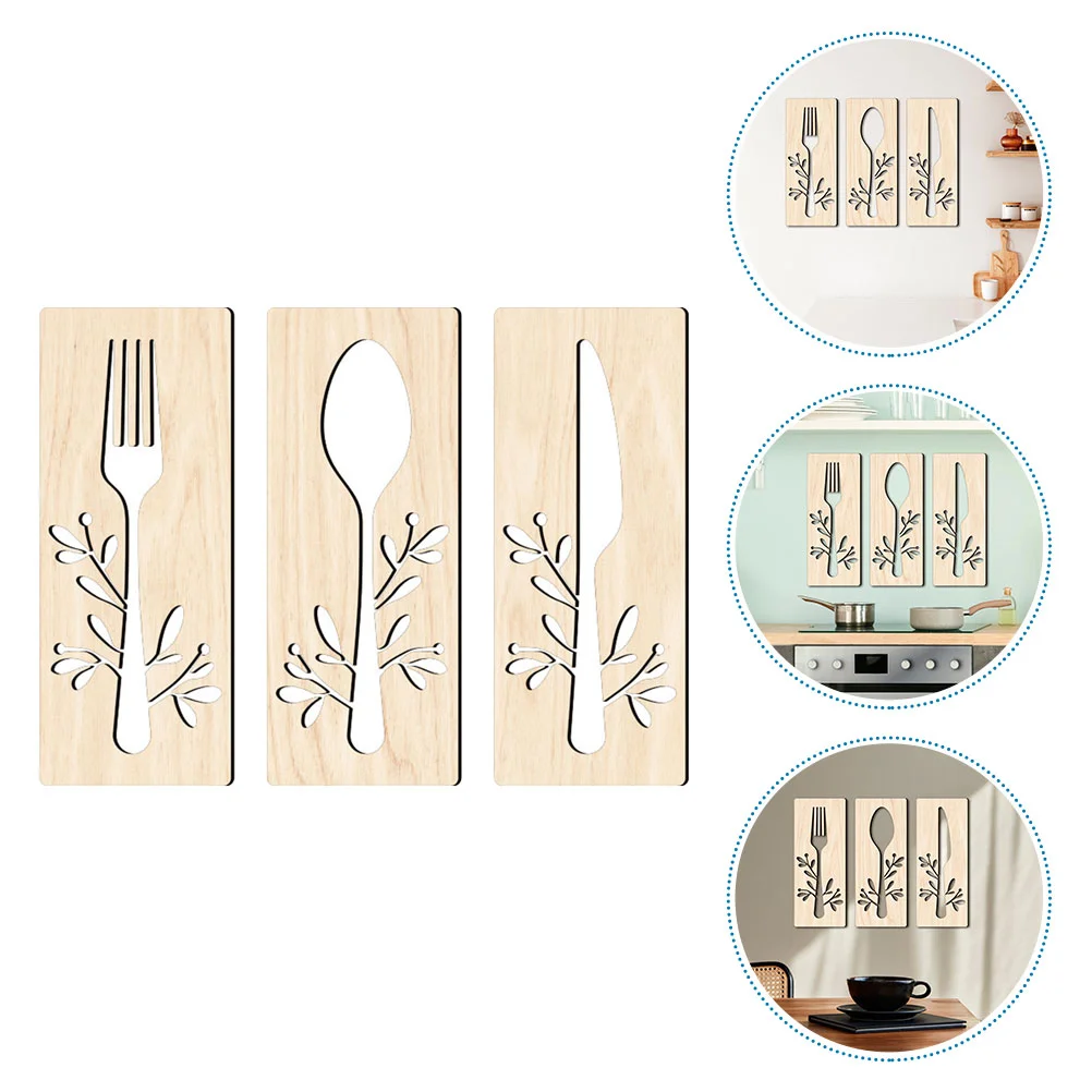 

Kitchen Wall Decor Sign Eat Signs Hanging Fork Farmhouse Spoon Love Wood Rustic Wooden Funnyart Drink Plaquesutensils