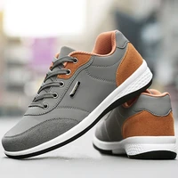 high quality leather men shoes casual sneakers trend walking breathable men sneakers outdoor non slip running shoes for male