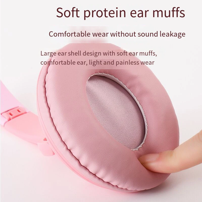 Sanrio Kawaii аниме Hello Kitty Bluetooth Сияющие наушники гарнитура Многофункциональный
