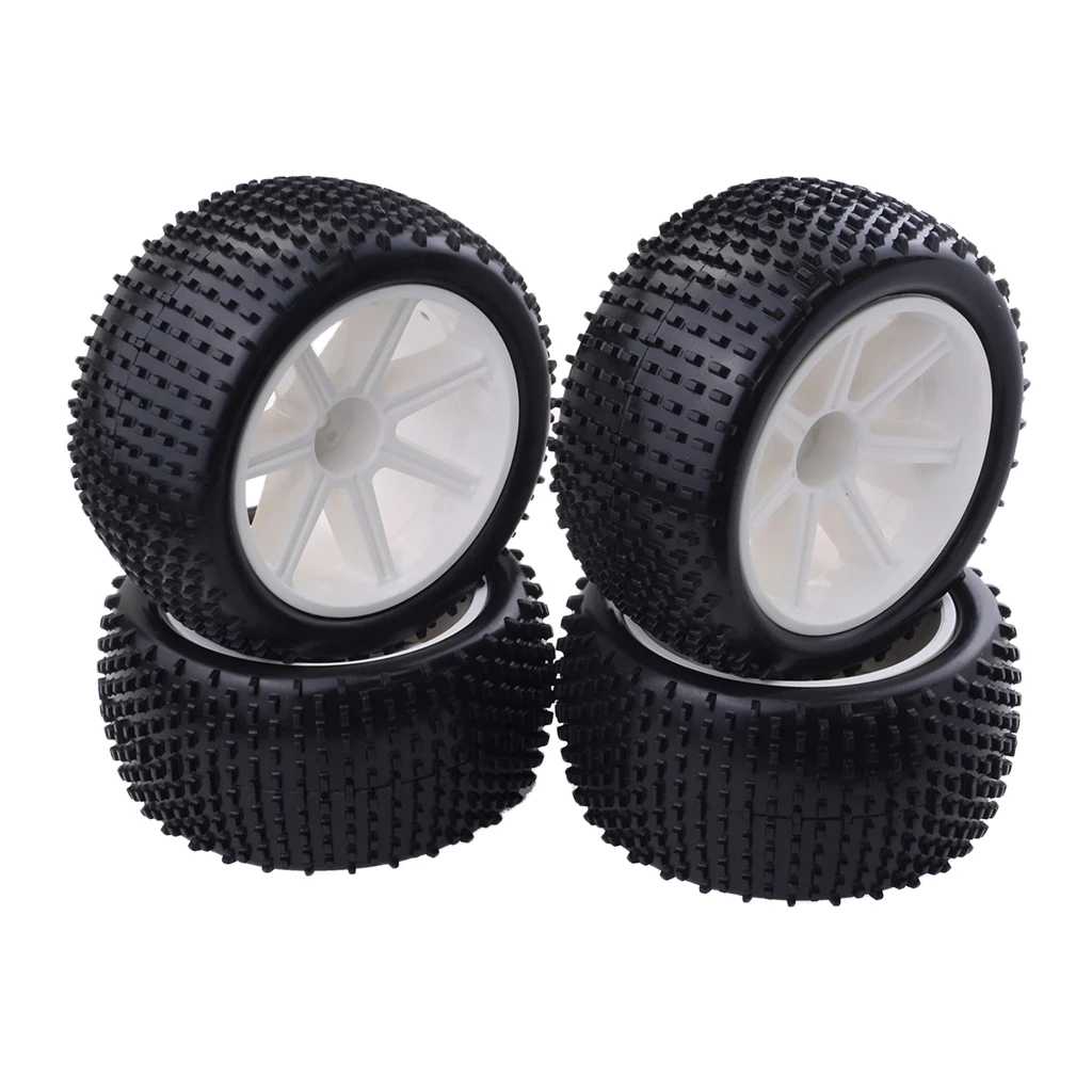 

RC Buggy Tires Tyre Wheels Rims for 1/10 HSP ZD Racing LRP VRX Car