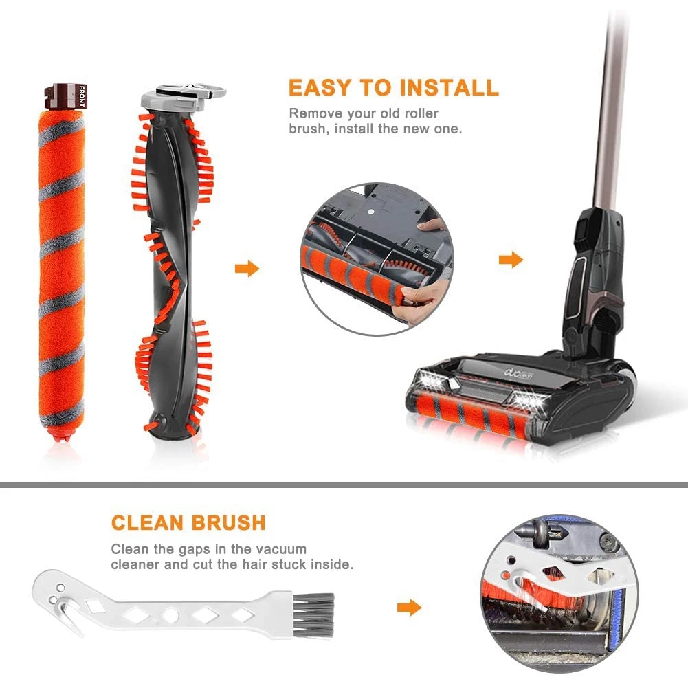 Замена вакуумной роликовой щетки для Shark Duo Clean NV800 NV800W NV801 NV801Q NV803 UV810 HV380 HV381 HV382 HV384