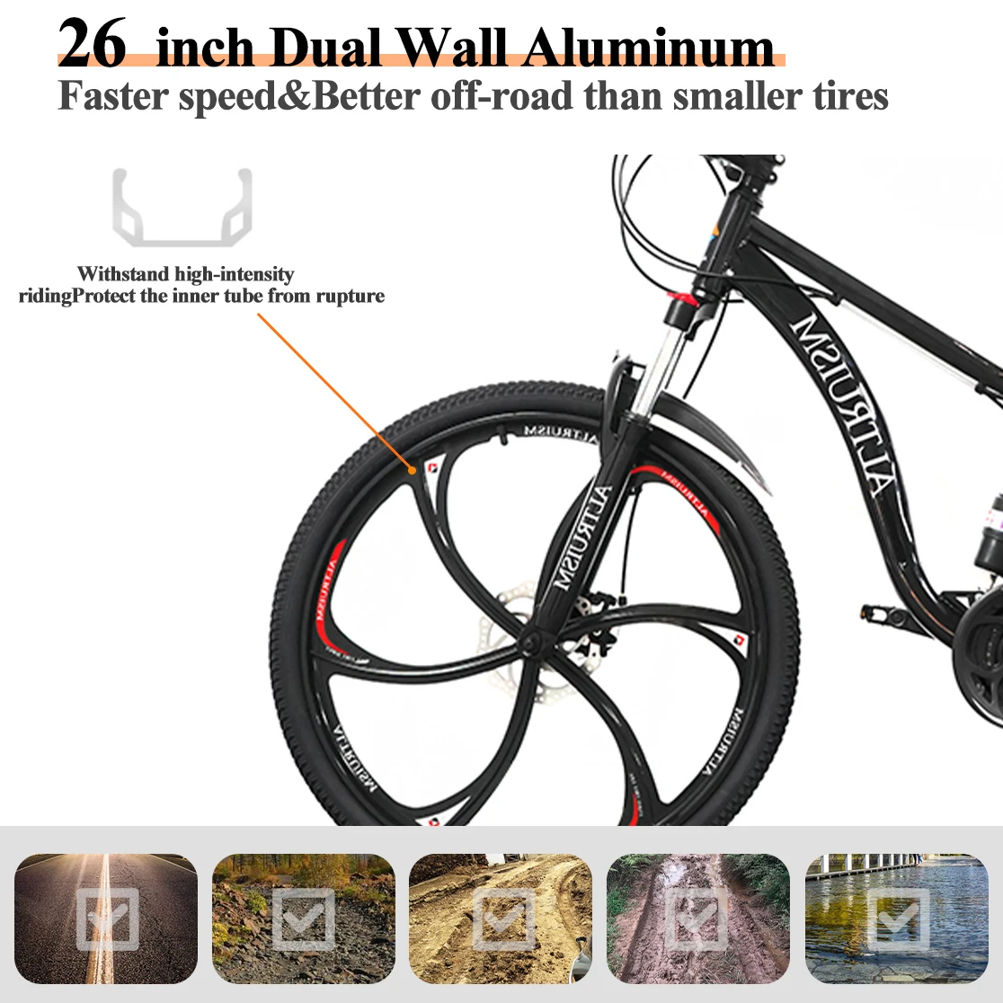 Велосипед горный MTB 21 скорость с двойными дисками тормоза для мужчин и женщин 26 дюймов стальной рамой с переключателем Shimano Derailleur H6 bicicleta bicycles on.