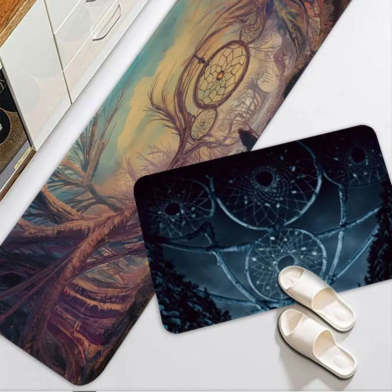 

DreamCatcher Entrance Door Mat Rectangle Anti-slip Home Soft Badmat Front Door Indoor Outdoor Mat Household Carpets