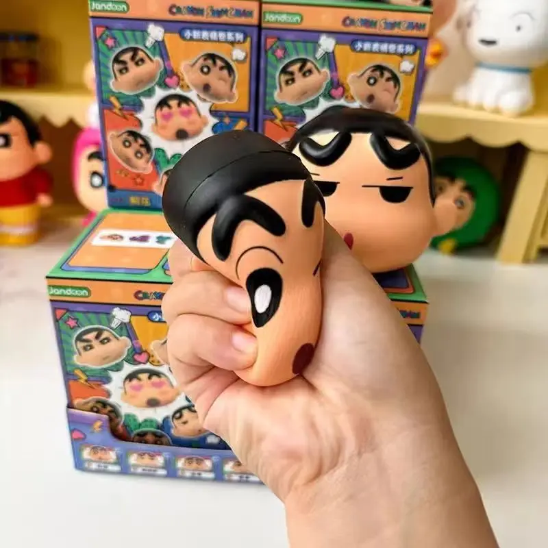 Аниме Новый Crayon Shin Chan мягкая резиновая игрушка с зажимом для рук мультяшный
