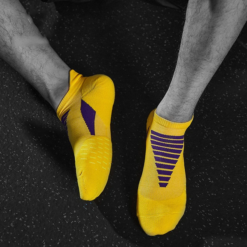 Sports Socks  Professional Sports Socks Breathable Socks Towel Bottom Terry Thickened Non Slip Fitness Short Tube Running Socks