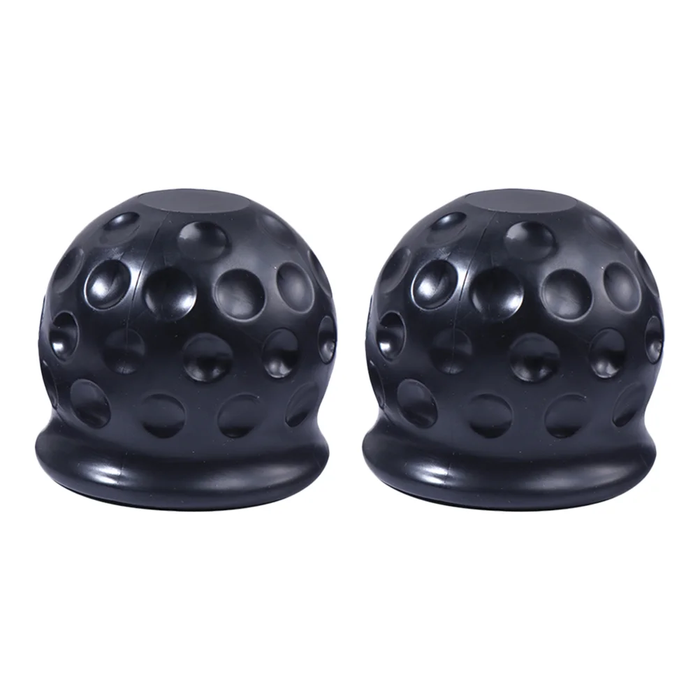 

2Pcs Useful Trailer Balls Cover Rubber Trailer Hitch Balls Caps RV Accessories