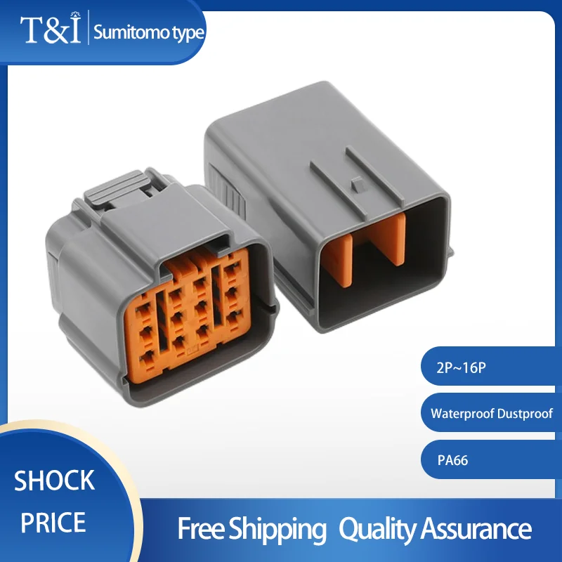 

Waterproof Connector 6195-0003 Sumitomo Dl 2P Type Male Female Terminal Sheath Automotive Fog Lamp Plug