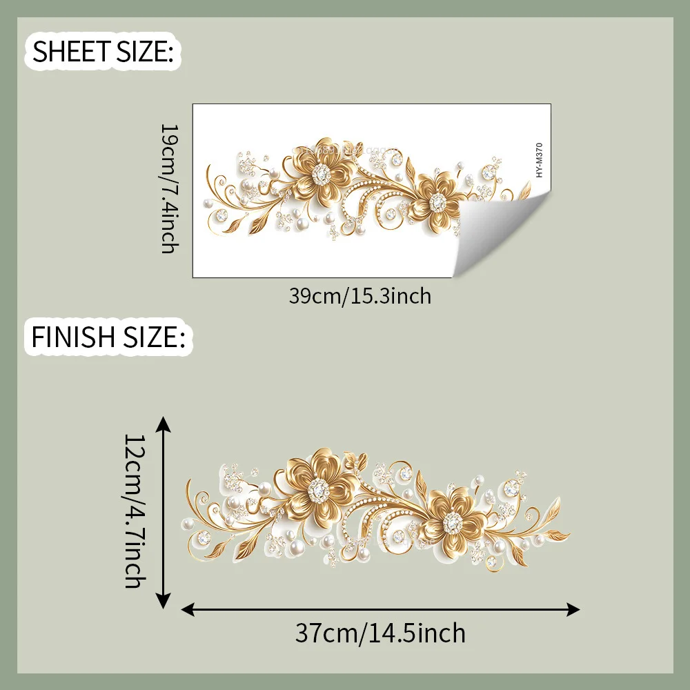 

Золотая наклейка для стены Pvh