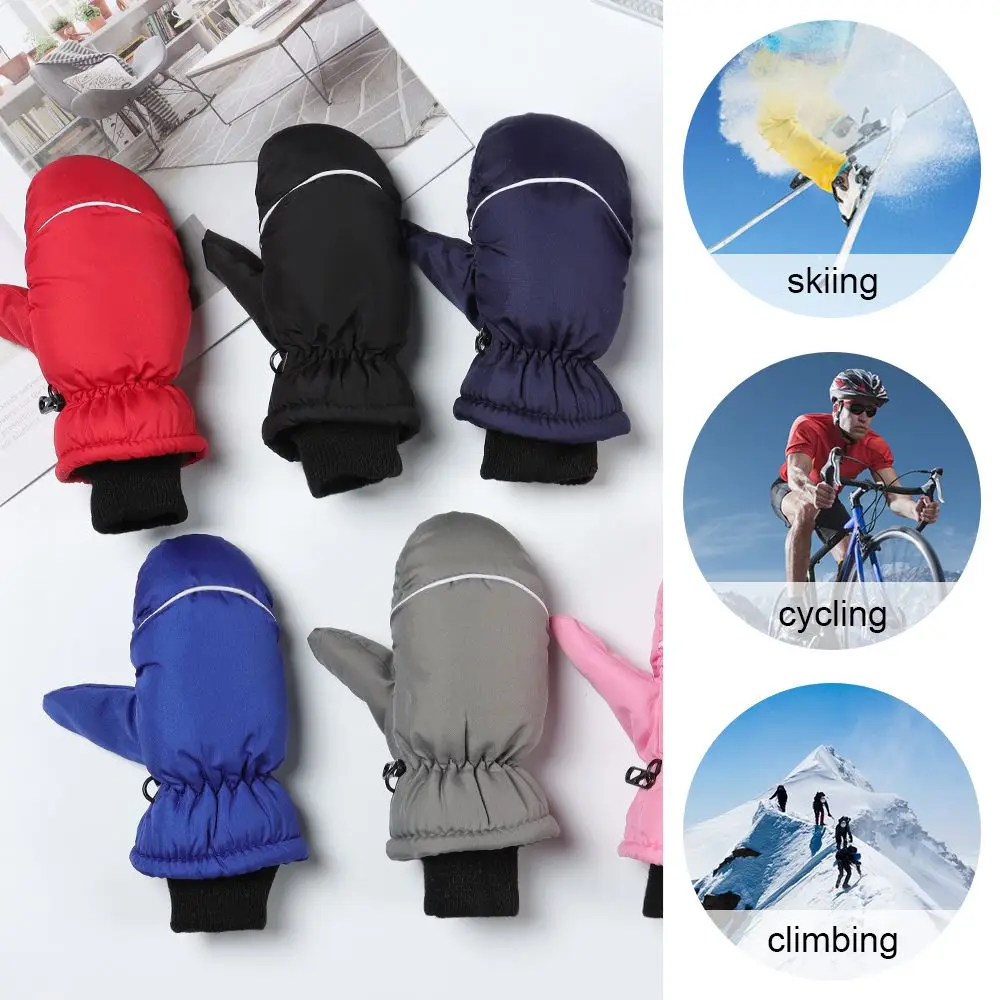 

Windproof Waterproof Thicken Warm Children Kids Children Ski Gloves Outdoor Riding Snow Snowboard Long-sleeved Mitten