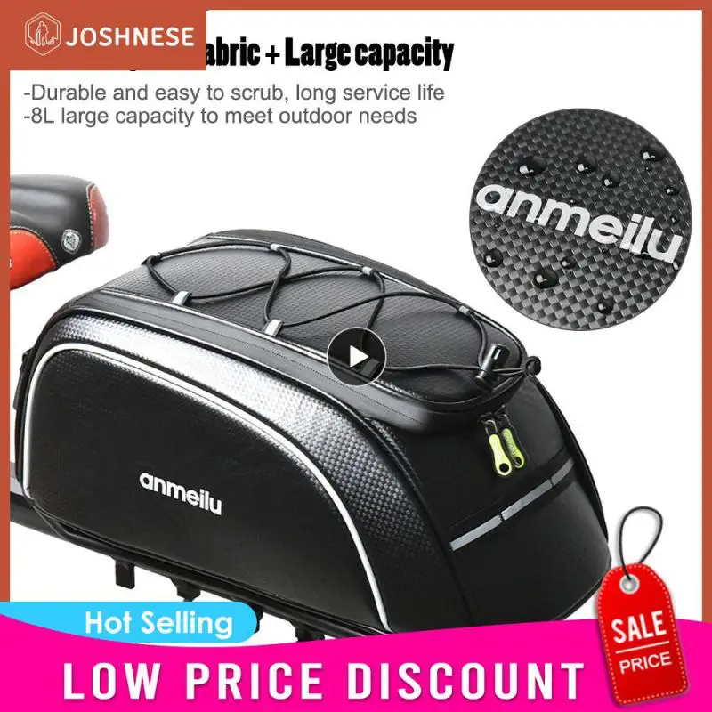

1/2/3PCS Bicycle Bags Large Capacity Waterproof Cycling Bag Mountain Bike Saddle Rack Trunk Bags Luggage Carrier Bike Bag