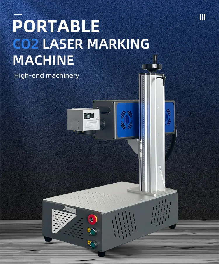 Китайская лазерная маркировочная машина CO2 мощностью 30 Вт 50 лазерный аппарат для