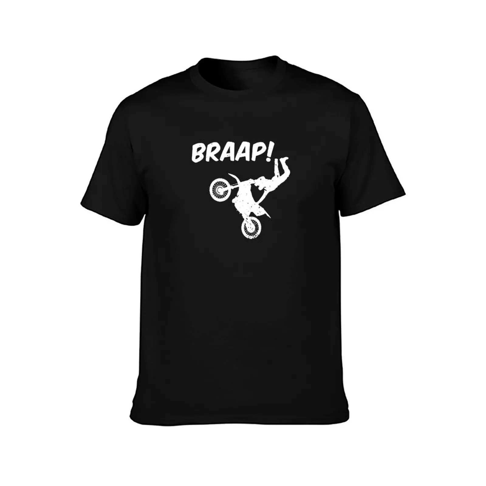 Фото Футболка Brap Braap Braaap Dirt Motor Bike с простым дизайном и короткими рукавами №2